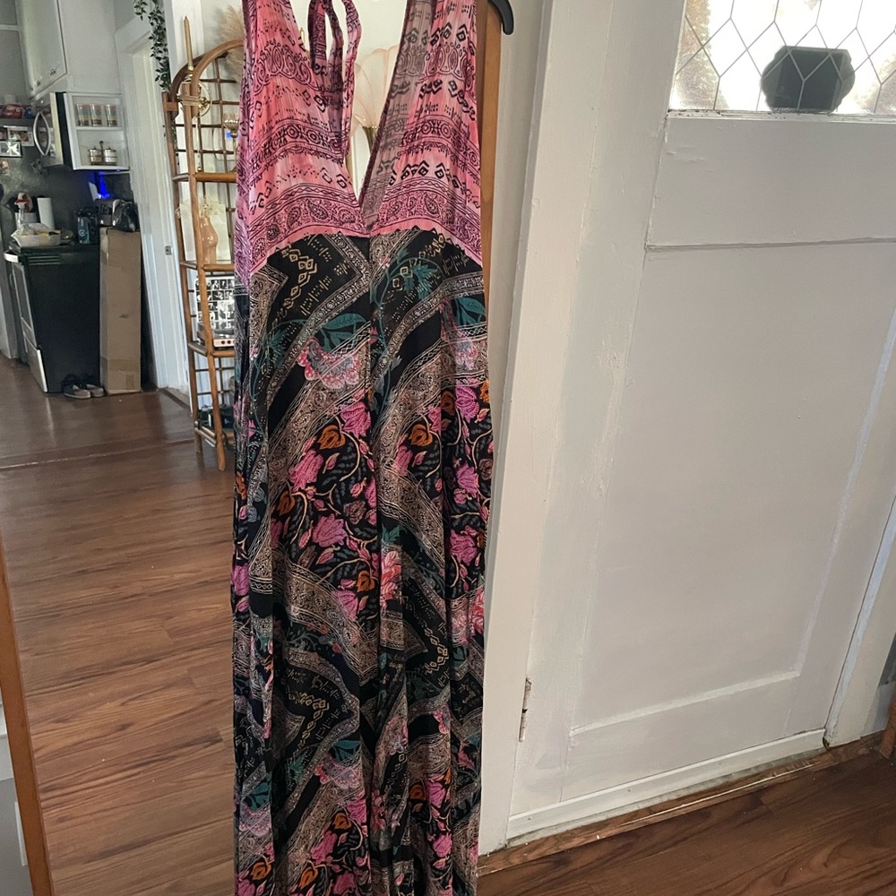 Nasty Gal Multicolor Jumpsuit with Pink and Black Accents